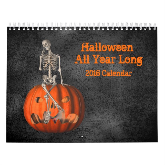 Halloween All Year Long  Calendar (Cover)