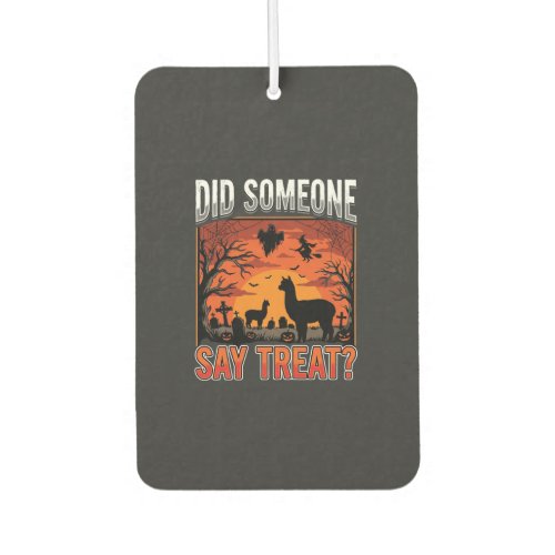 Halloween Alpaca Graveyard Did Someone Say Treat D Air Freshener