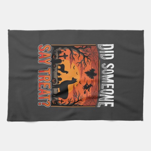Halloween Alpaca Graveyard Did Someone Say Treat D Kitchen Towel