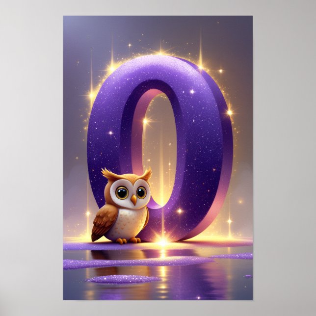 Halloween Alphabet Kids ABC Letter O Poster (Front)
