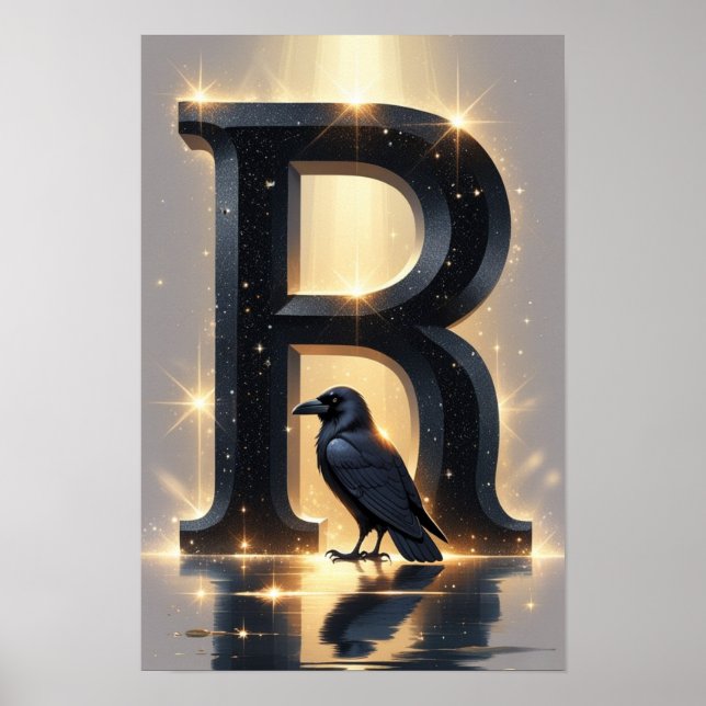 Halloween Alphabet Kids ABC Letter R Poster (Front)