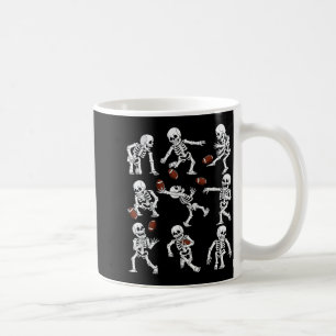 Halloween American Football Skeletons Funny Men Bo Coffee Mug