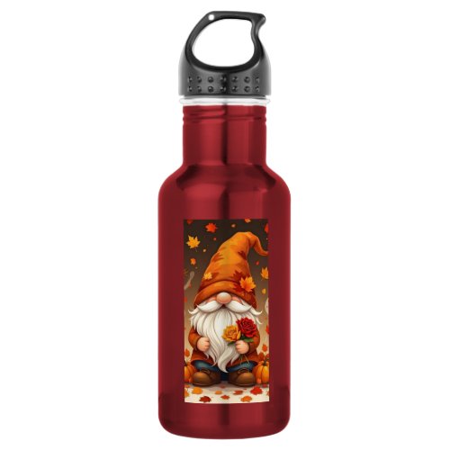 halloween and autumn greetings card stainless steel water bottle