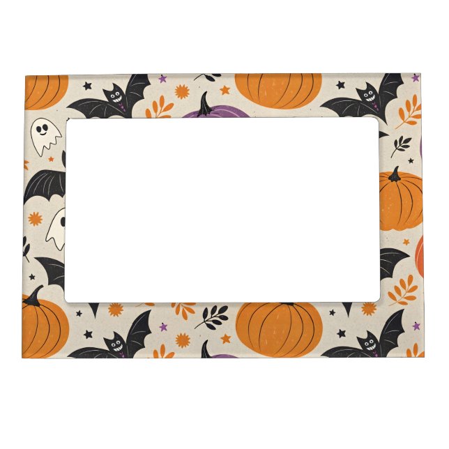 Halloween and autumn pattern   magnetic frame (Front)