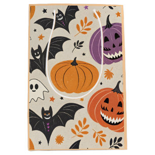 Halloween and autumn pattern medium gift bag
