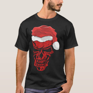 Halloween and Christmas Skull Graphic Tees Hallowe