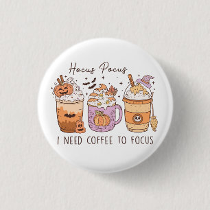 Halloween and Coffee Button