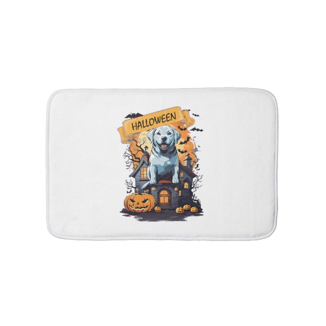 HALLOWEEN AND DOG BATH MAT (Front)