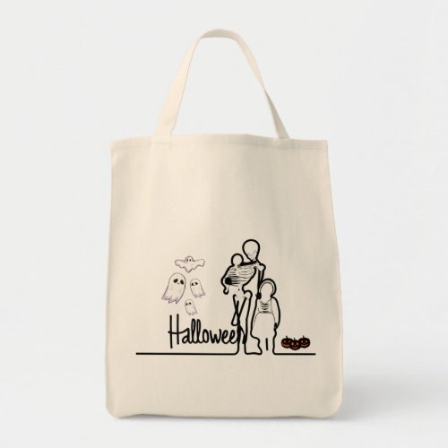 Halloween and Family  Tote Bag