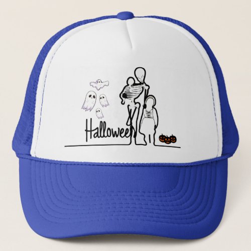 Halloween and Family  Trucker Hat
