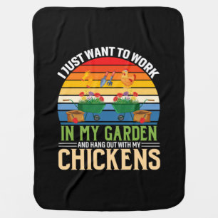 Halloween And Hangout With My Chickens Birthday Baby Blanket