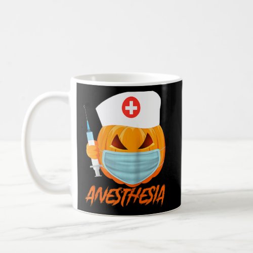 Halloween Anesthesia Pumpkin Wearing A Mask Womens Coffee Mug
