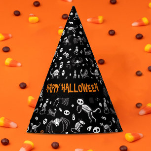 Halloween Animal Bats Dogs Cats Spiders Skeletons Party Hat