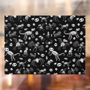 Halloween Animal Bats Dogs Cats Spiders Skeletons Window Cling