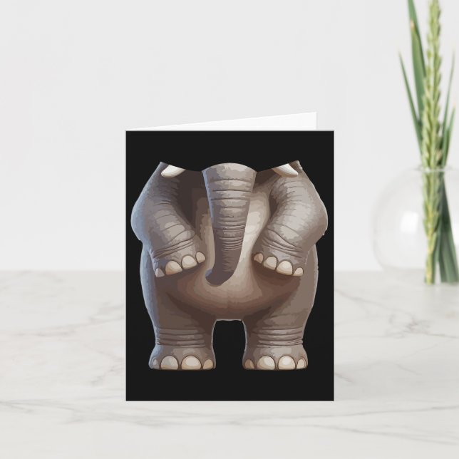 Halloween Animal Costume Cosplay Elephant Matching Card (Front)