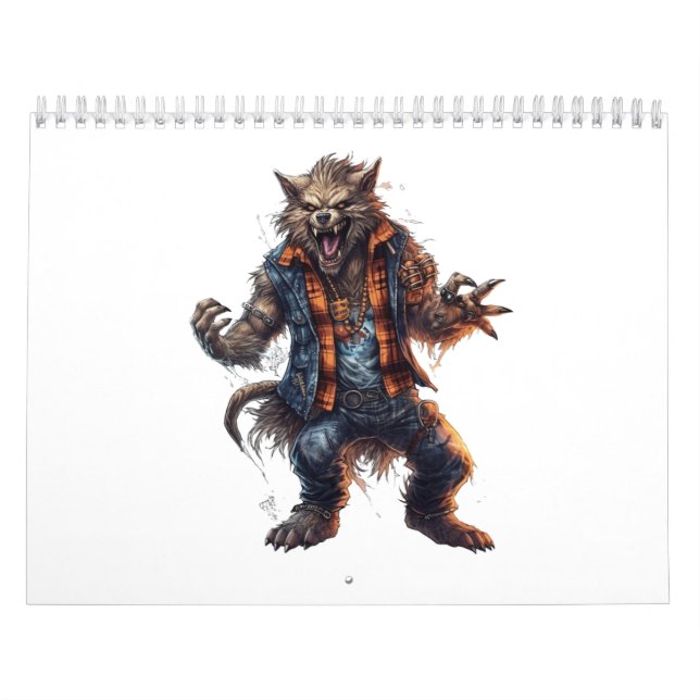 halloween animal face witch calendar (Cover)