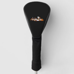Halloween Animals And Horror Pumpkins Golf Head Cover