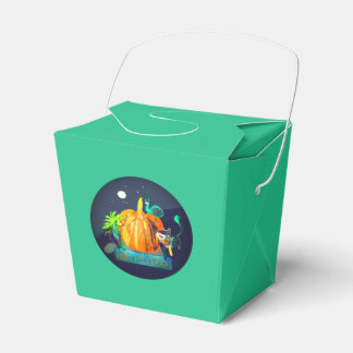 Halloween Animals & Pumpkin Trick or treat  Favor Boxes