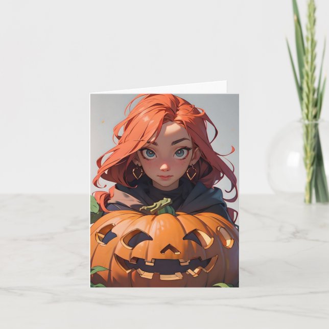 Halloween Anime A Card (Front)