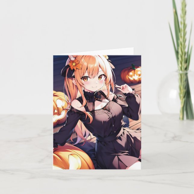 Halloween Anime M Card (Front)