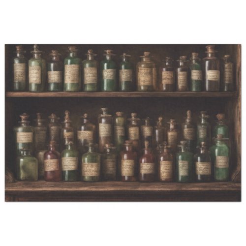 Halloween Apothecary Bottles Witch Outlander  Tissue Paper