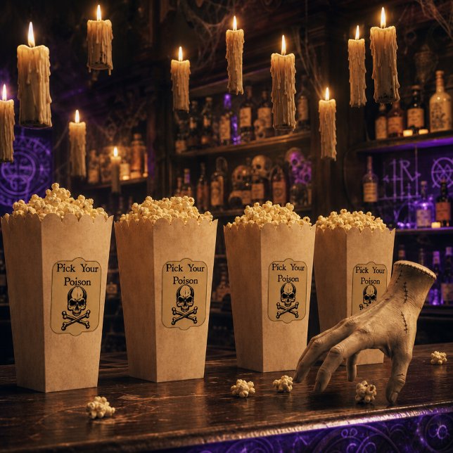 Halloween Apothecary Pick Your Poison Favor Boxes (Creator Uploaded)