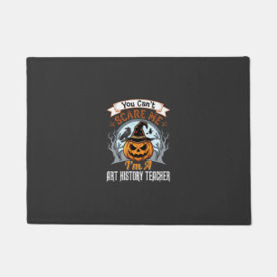 Halloween Art History Teacher Pumpkin Design Doormat