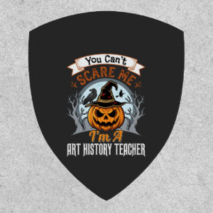 Halloween Art History Teacher Pumpkin Design Patch