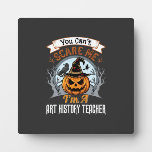 Halloween Art History Teacher Pumpkin Design Plaque