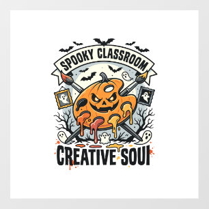 Halloween Art Teacher Spooky Classroom Floor Decals