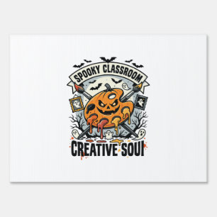Halloween Art Teacher Spooky Classroom Sign