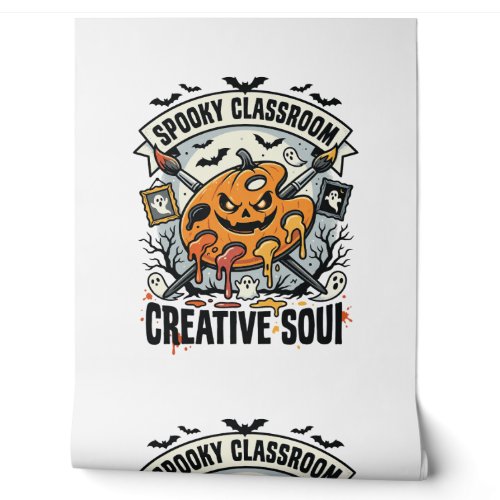 Halloween Art Teacher Spooky Classroom Wallpaper