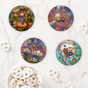 Halloween Artwork by Molly Harrison Coaster Set