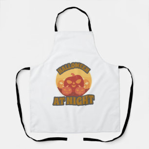 Halloween At Night Apron