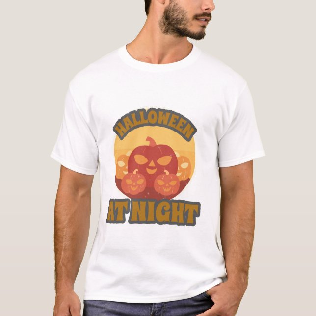 Halloween At Night T-Shirt (Front)