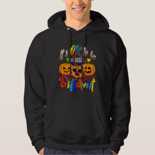 Halloween Autism Pumpkin It S Ok To Be A Little Di Hoodie