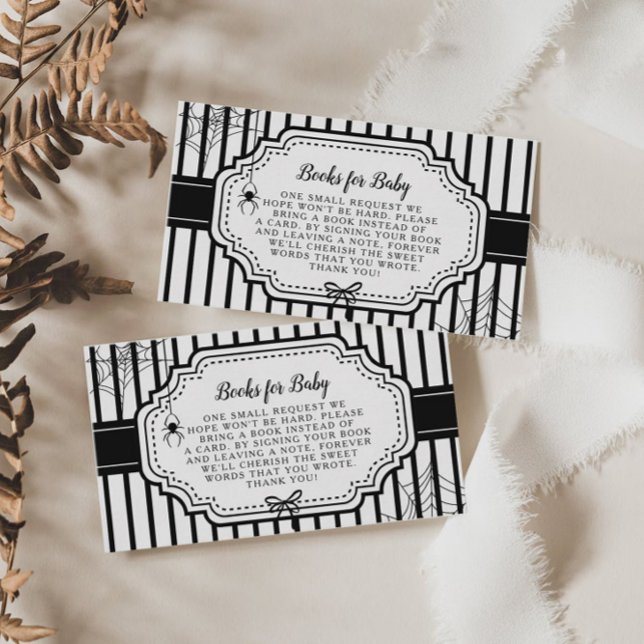 Halloween Autumn Gothic Spooky Books for Baby Enclosure Card (Creator Uploaded)