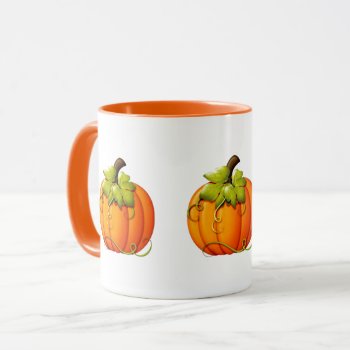 Halloween/autumn Pumpkin Mug by ForEverProud at Zazzle
