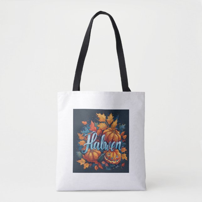 Halloween autumn tote bag (Front)