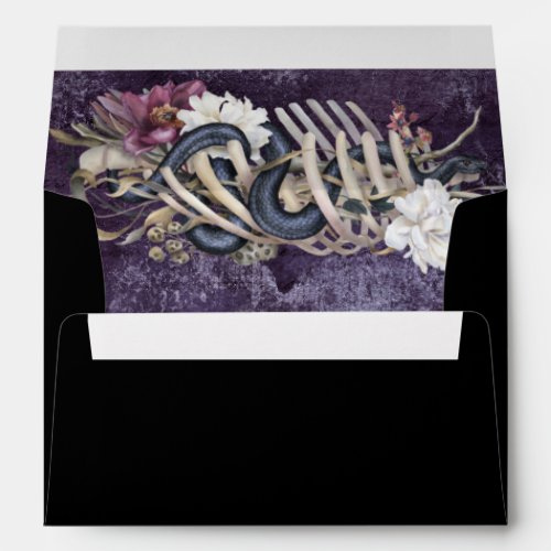 Halloween Autumn Wedding floral Snake  Envelope