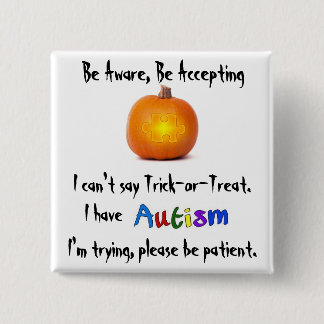 Halloween Awareness Pin