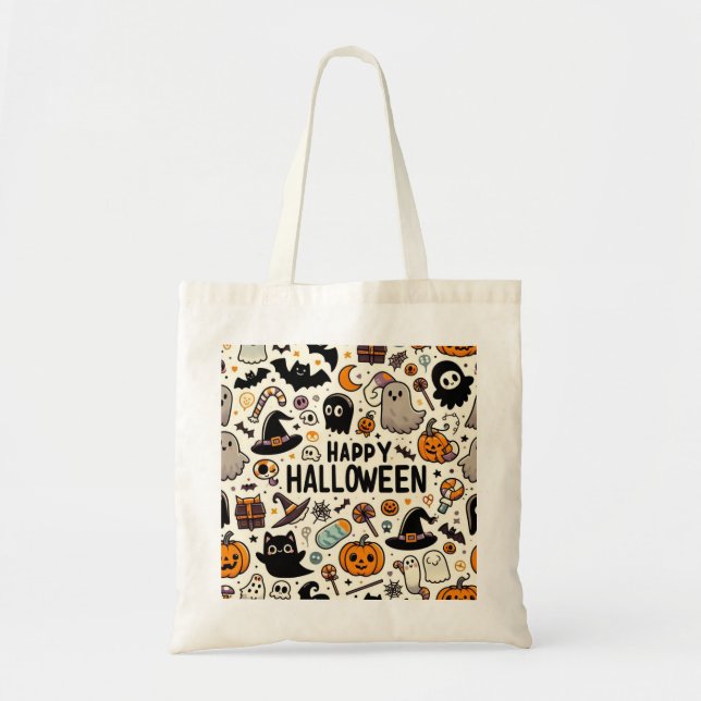 Halloween b tote bag (Front)