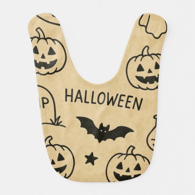 HALLOWEEN BABY BIB (Front)