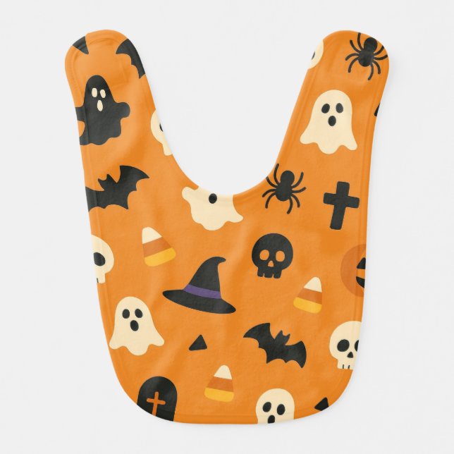 HALLOWEEN  BABY BIB (Front)