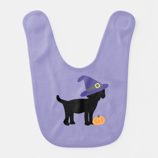 Halloween Baby Bib with Dog Design (Front)