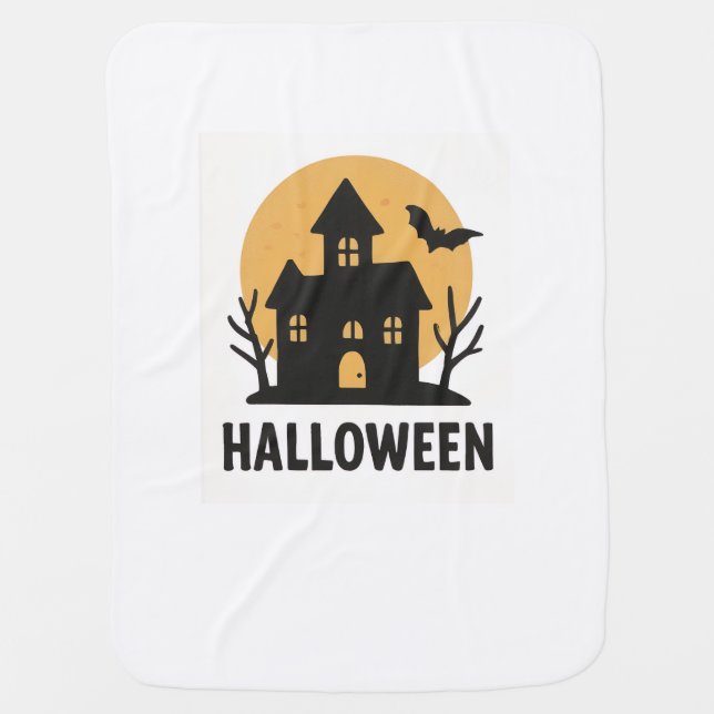 Halloween baby bly baby blanket (Front)