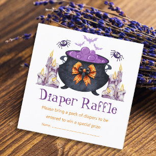 halloween baby brewing diaper raffle baby shower enclosure card