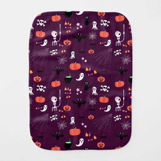 Halloween Baby Burp Cloth (Front)