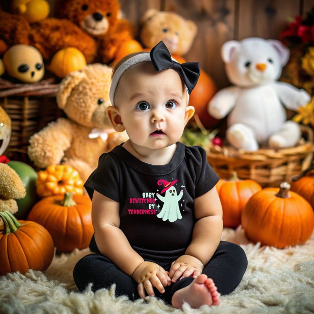 Halloween baby haunted by cuteness baby T-Shirt (Creator Uploaded)