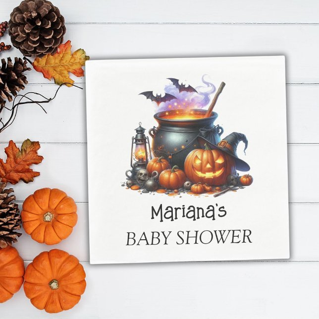Halloween Baby is Brewing Baby Shower Napkins (Creator Uploaded)